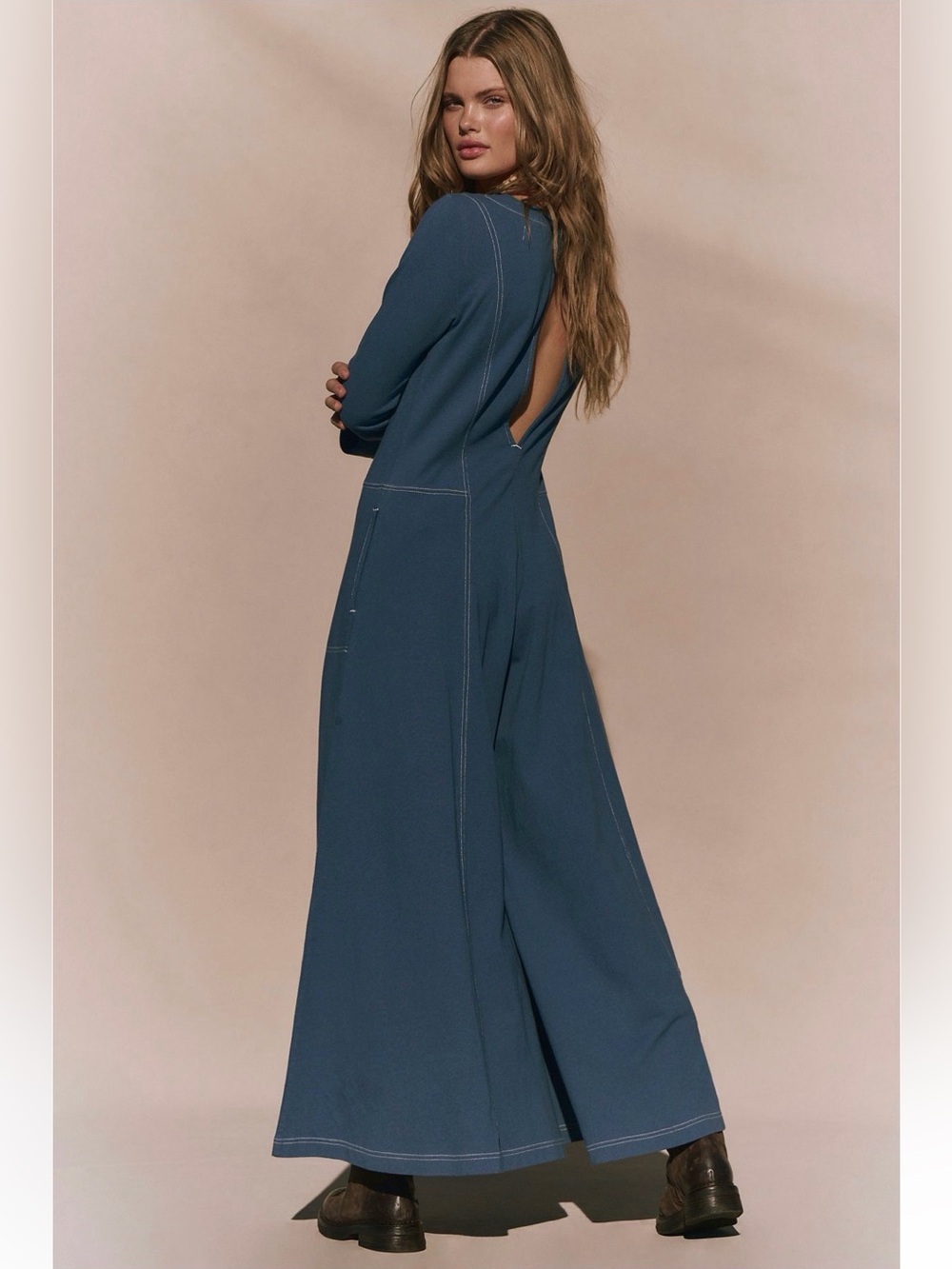 Free People Strada Jumpsuit M NWT Boho Wide Leg One Piece Romper - Picture 2 of 12